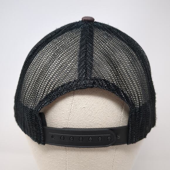 Range USA Snapback Trucker Hat Gray One Size Adjustable Embroidered Mesh Back - Picture 6 of 9